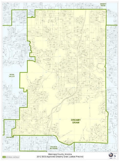 Map of Dreamy Draw Justice Court Precinct